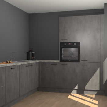 Beton Antraciet keuken Portland 79101