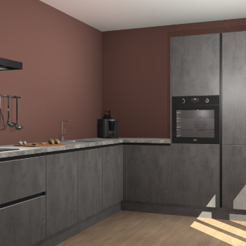 Beton Antraciet greeploze keuken Portland 79102