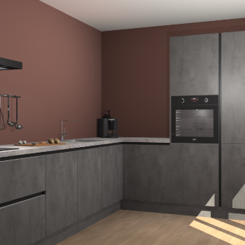 Beton Antraciet greeploze keuken Portland 79121