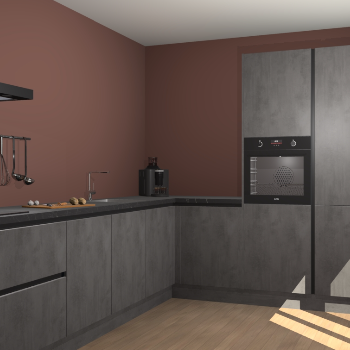 Beton Antraciet greeploze keuken Portland 79147