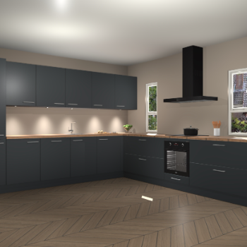 Onyxgrijze keuken Solola 87438