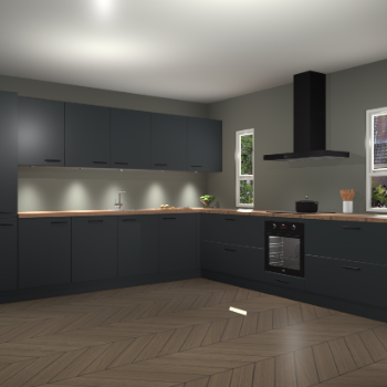 Onyxgrijze keuken Solola 87441