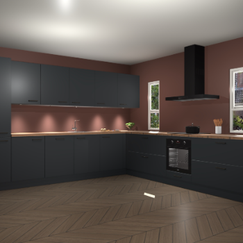 Onyxgrijze keuken Solola 87442