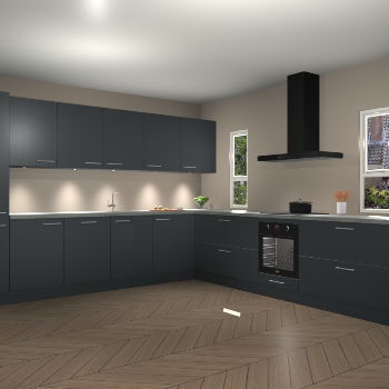 Onyxgrijze keuken Solola 87444