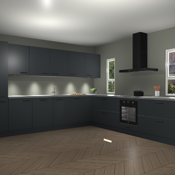 Onyxgrijze keuken Solola 87447