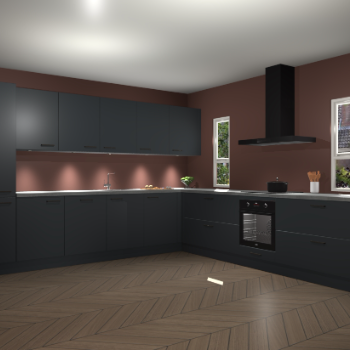 Onyxgrijze keuken Solola 87448