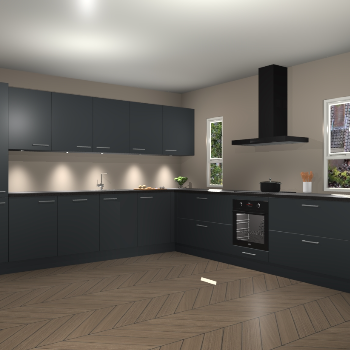 Onyxgrijze keuken Solola 87452