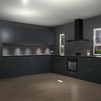 Onyxgrijze keuken Solola 87453