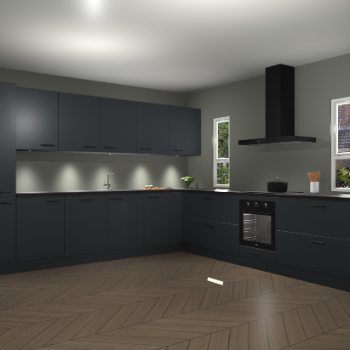 Onyxgrijze keuken Solola 87455