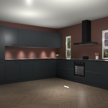 Onyxgrijze keuken Solola 87456