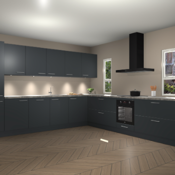 Onyxgrijze keuken Solola 87463