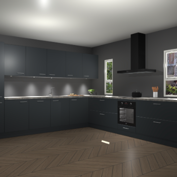 Onyxgrijze keuken Solola 87464