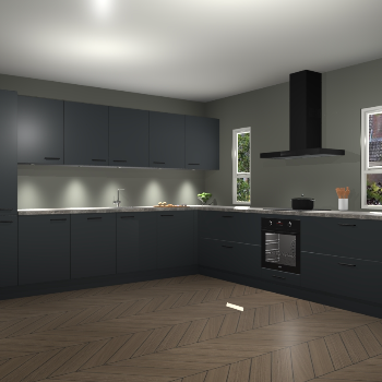 Onyxgrijze keuken Solola 87466