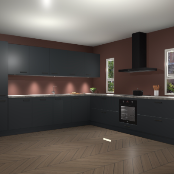 Onyxgrijze keuken Solola 87467