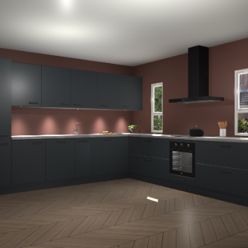 Onyxgrijze keuken Solola 87475