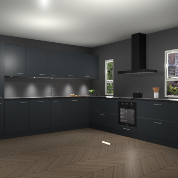 Onyxgrijze keuken Solola 87484