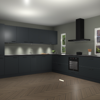 Onyxgrijze keuken Solola 87486