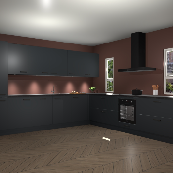 Onyxgrijze keuken Solola 87487