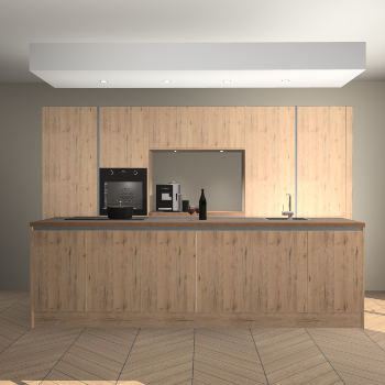 Madera Natuur greeploze keuken Lodz 66536