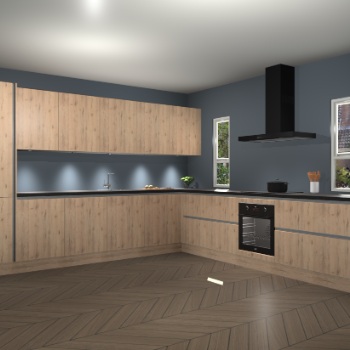 Madera Natuur greeploze keuken Solola 87515