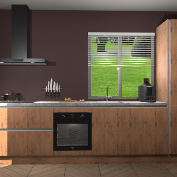 Astoria Eiken greeploze keuken Antigua 45231