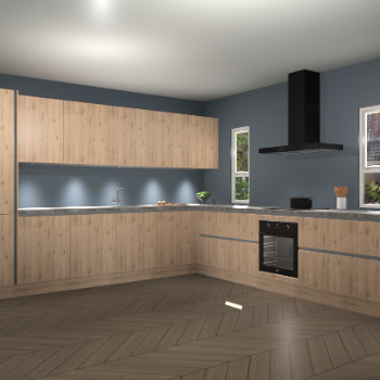 Madera Natuur greeploze keuken Solola 87522