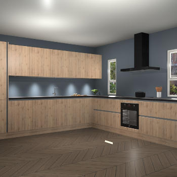 Madera Natuur greeploze keuken Solola 87548