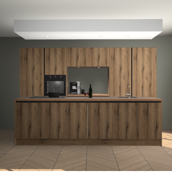 Goud Eiken greeploze keuken Lodz 64152