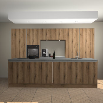 Goud Eiken greeploze keuken Lodz 64679