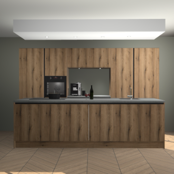 Goud Eiken greeploze keuken Lodz 64683