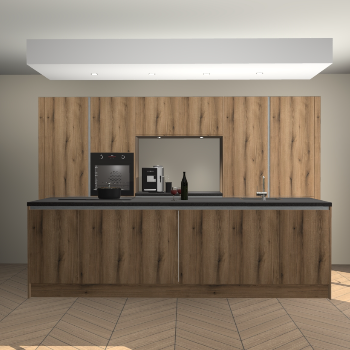 Goud Eiken greeploze keuken Lodz 64687