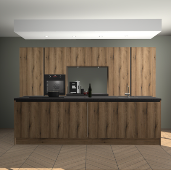 Goud Eiken greeploze keuken Lodz 64690