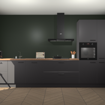 Onyxgrijze keuken Leuven 47557