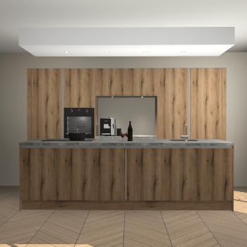 Goud Eiken greeploze keuken Lodz 64707