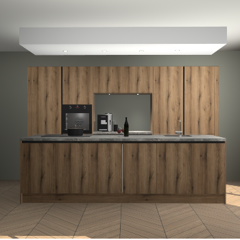 Goud Eiken greeploze keuken Lodz 64710