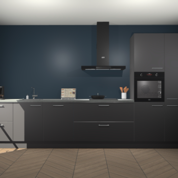 Onyxgrijze keuken Leuven 47584