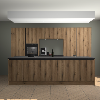 Goud Eiken greeploze keuken Lodz 65434