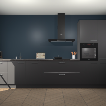 Onyxgrijze keuken Leuven 47620