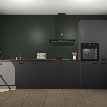 Onyxgrijze keuken Leuven 47628