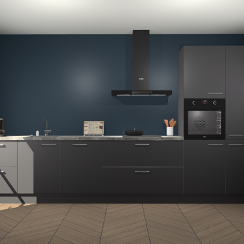 Onyxgrijze keuken Leuven 47660