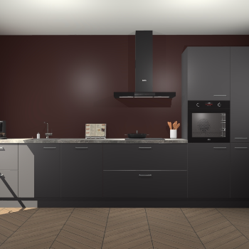 Onyxgrijze keuken Leuven 47661