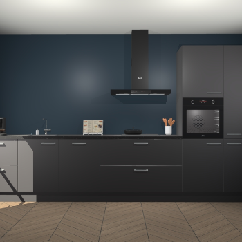 Onyxgrijze keuken Leuven 47686