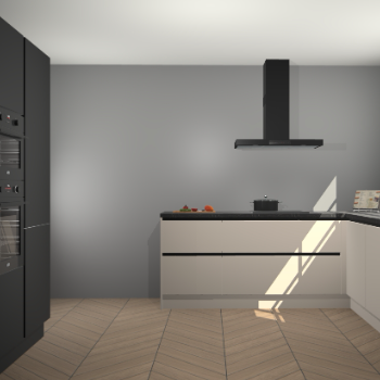 Zwart Kasjmier greeploze keuken Albury 87369