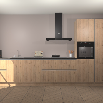 Madera Natuur greeploze keuken Leuven 47752