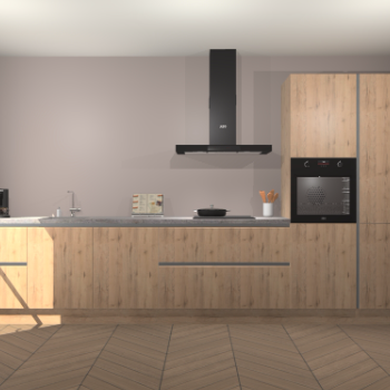 Madera Natuur greeploze keuken Leuven 47817