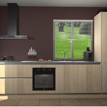 Vuren greeploze keuken Antigua 44907