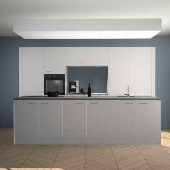 Zijdegrijze keuken Lodz 67093