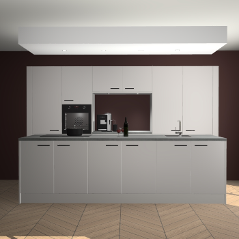 Zijdegrijze keuken Lodz 67098