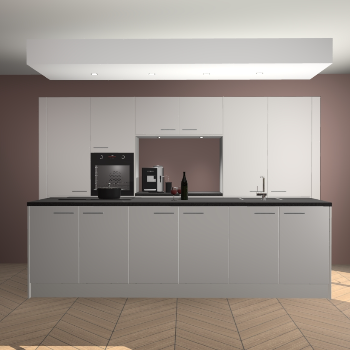 Zijdegrijze keuken Lodz 67641