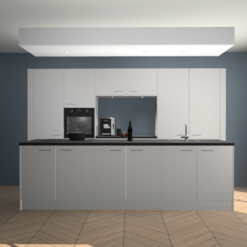 Zijdegrijze keuken Lodz 67642